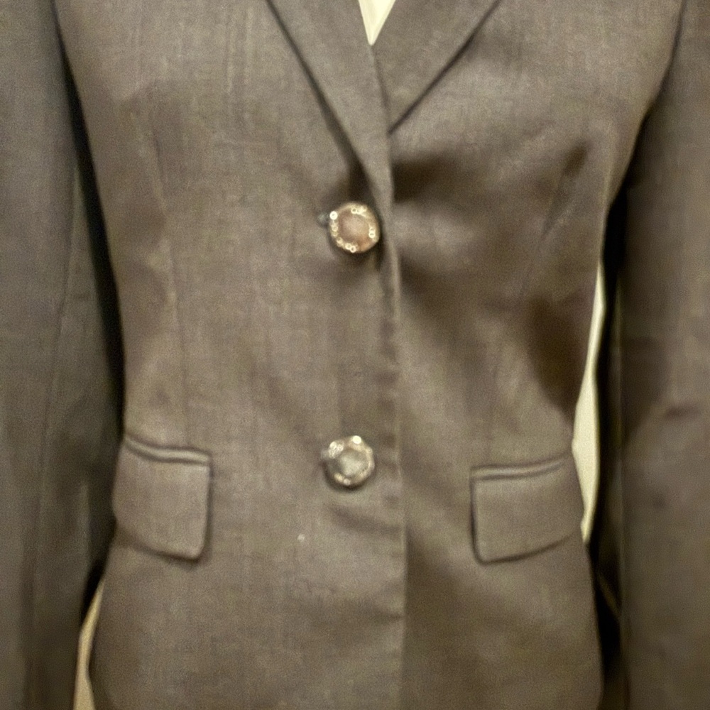 *PRE-OWNED* Calvin Klein Women's Size 2 Two Button Lux Blazer - Picture 5 of 7